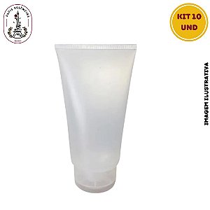 Kit 10 Bisnaga Natural c/ Tampa Flip Top - 60ml