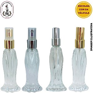 Frasco Vidro Sereia 20ml c/ Válvula Spray