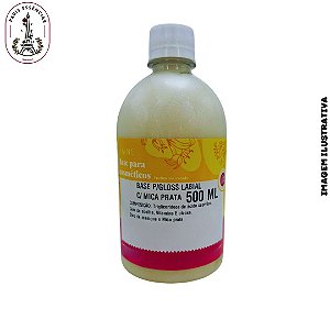 Base  p/ Gloss Labial c/Mica Prata - 500ml