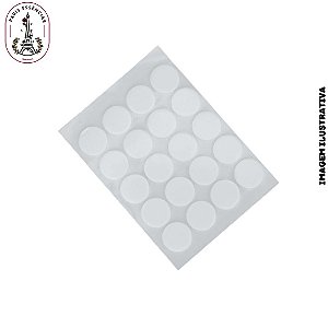 Adesivo Dupla Face Branco para Pavio (M) - Pacote c/20