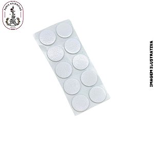 Adesivo Dupla Face Branco para Pavio (P) - Pacote c/10