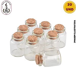 Vidro Penicilina Casquinha 06ml c/Rolha - (20 UND)