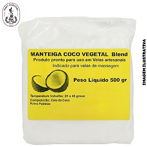 Cera Manteiga de Coco Para Massagem - 500gr