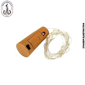 Enfeite Decorativo Rolha Led Vinho - 1,8M
