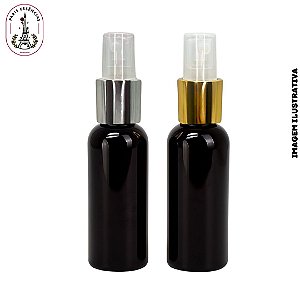 Frasco Pet 120ml Âmbar Cilindro Alto 24/415 - c/ Válvula Spray