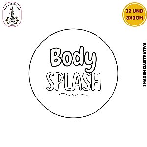 Etiqueta Body Splash Vinil 3x3 Cartela c/12un