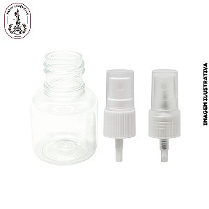 Kit 10 Frascos Pet Cristal 20ml c/ Válvula Spray