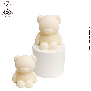 Molde De Silicone Vela Urso Fofo  - 1 Cavidade