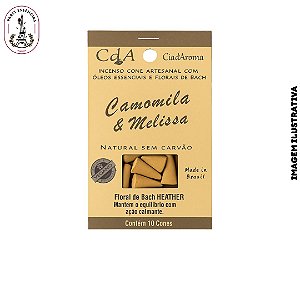 Incenso Cone Camomila e Melissa (10 CONES)