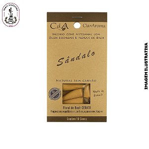 Incenso Cone Sândalo (10 CONES)