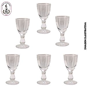 Kit c/ 6 unidades Mini taça Lisa - 10ml