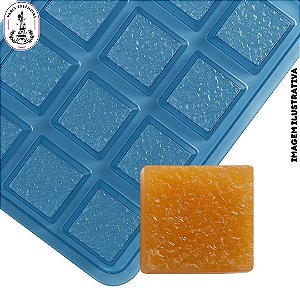 Forma p/ Sabonete Quadrada Esfoliante  12Cav. - (un)