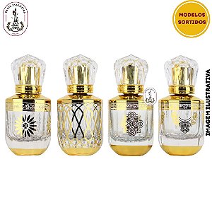 Vidro Porta Perfume Luxo Árabe Diamante 50ml (un) - (Variados)