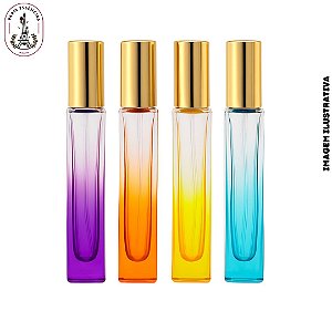 Kit 4 Vidro Porta Perfume 10ml - Color Degradê