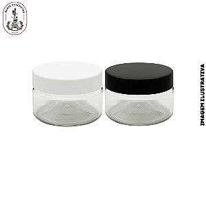 Pote Plástico 70ml Transparente Uso Cosmético - (un)