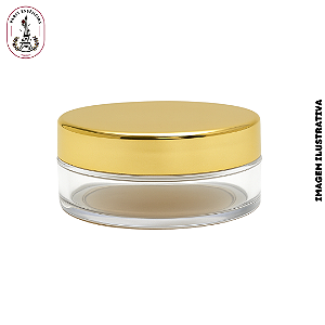 Pote Plástico c/Tampa Dourada - 200ML