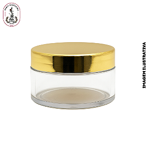 Pote Plástico c/Tampa Dourada - 300ML