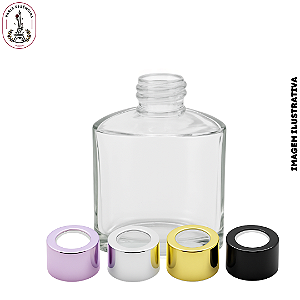 Vidro Triangulo Cristal 100ml C/ Tampa Difusor