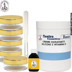 Kit Creme Hidratante Corporal - Silicone e Vitamina E