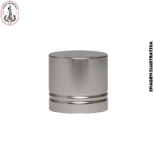 Sobretampa p/ Válvula Easy Lock B.15mm Friso Duplo Prata Fosca