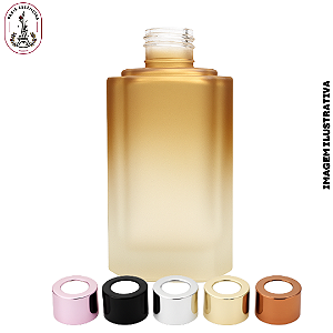 Vidro Apolo Sextavado 200ml Âmbar Escuro Fosco