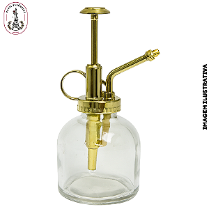 Borrifador de Vidro 200ml Luxo Dourado - (Unidade)