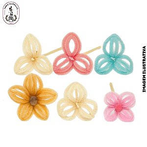 Vareta Decorativa Flor Veludo Color Mista - 20cm (Unidade)