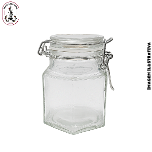 Pote Hermético de Vidro Oitavado – 100ml (Unidade)