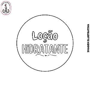 Etiqueta Loção Hidratante Vinil 3x3 Cartela c/12un