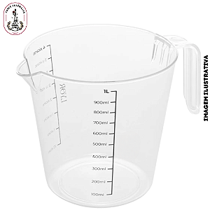 Jarra Medidor de Poliestireno 1 Litro - (Unidade)