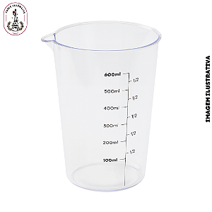 Copo Medidor de Poliestireno 600ml - (Unidade)