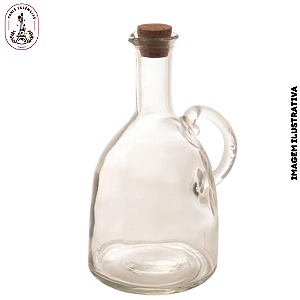 Garrafa para Azeite com Tampa de Cortiça 580ml Vidro - (Unidade)