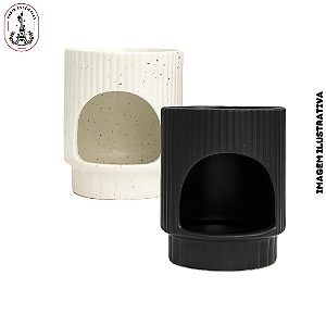 Réchaud de Cerâmica p/Óleos Trofy - Creme e Preto (UN)