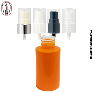 Vidro Cilíndrico 20ml Laranja c/Válvula Reparadora - (UN)