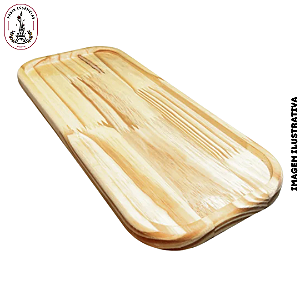 Bandeja Pinus Retangular 12,5x27x1 - (UN)
