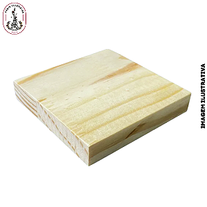 Bandeja Pinus Quadrada 10x10 - (UN)