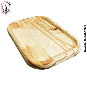 Bandeja Pinus Retangular 12,5x17x1 - (UN)