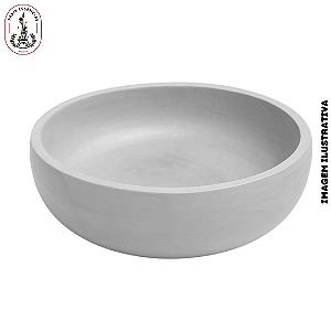 Vaso de Gesso Redondo Cru  - G