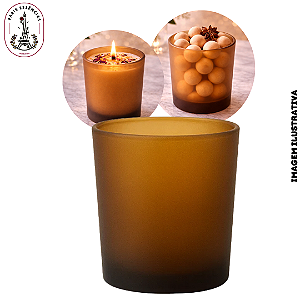 Copo Para Vela 420ml Âmbar Fosco - (UN)