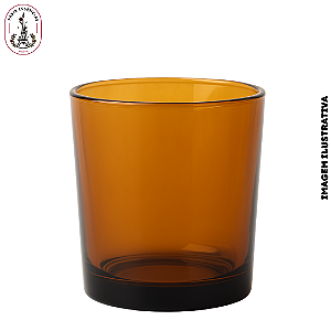 Copo Para Vela 420ml Âmbar Brilho - (un)