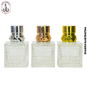 Porta Perfume Quadrado Bico de Jaca - 30ml UN