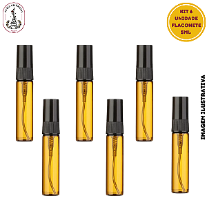 Kit 6 Flaconete Spray Âmbar - 5ml