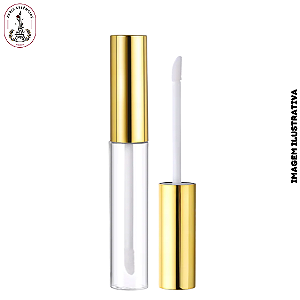 Frasco Gloss Labial Acrilico c/Tampa Luxo - 10ml