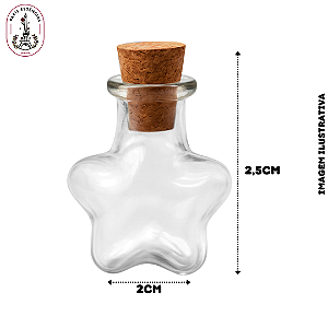 Mini Adorno de Vidro  Estrelinha - 2ml (un)