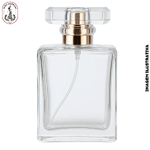 Porta Perfume Made Válvula Tampa Luxo Dourada - 100ml (UN)