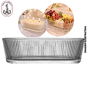 Petisqueira Decorativa Riscada - (UN)