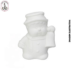 Sabonete Decorativo Menino de Neve Branco - (UN)