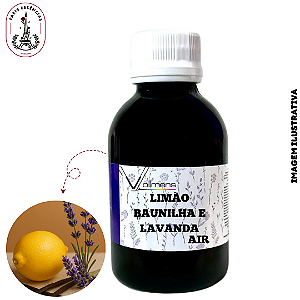 Essência Air Limão, Baunilha e Lavanda Vollmens (100ml)