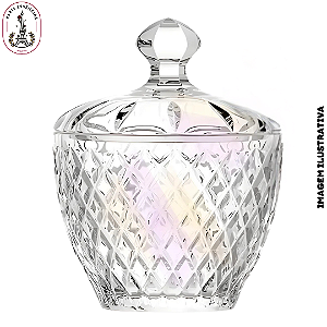 Potiche de Vidro Nobre Furta Cor - 150ml