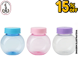 Kit 50 Mini Potes Pet Coloridos 80ML